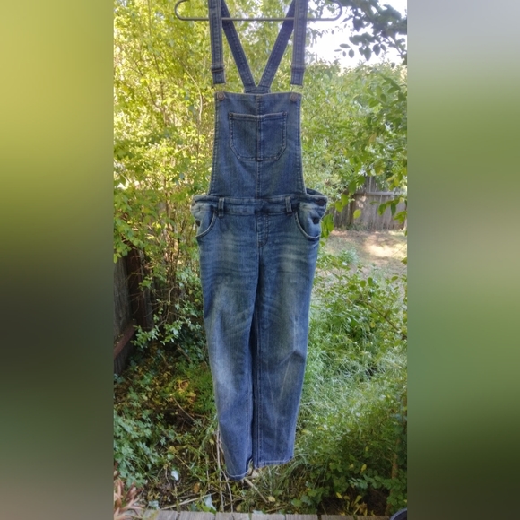 Cherokee Juniors XL Denim Jean Overalls - Picture 1 of 3